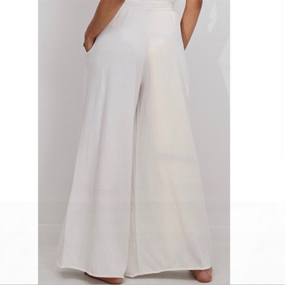 NWT Lunya Cozy cotton silk relaxed ankle pant sincere white size XS S - Picture 2 of 6